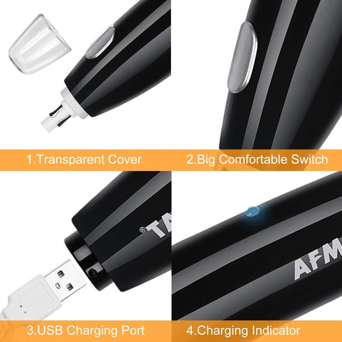 Electric Eraser for Artists, AFMAT Rechargeable Kit with 140 Refills for Drafting, Battery Operated for Drawing Pencils