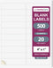 NextDayLabels 4” x 1" Rectangular Sticker Labels for Printer, White Laser/Inkjet Printer Labels, 500 Labels