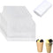 Ntwoiee 100 Pack Clear Handle Drink Drinking Poly Plastic Packaging Bags,Drink Carriers for
