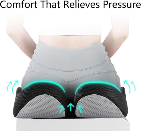 TBAGKIT 4.7" Gifts for Men Christmas Seat Cushion for Office Chair, Large Ergonomic Memory Foam for Sciatica