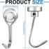 E BAVITE 30LBS Swivel Swing Silver Magnetic Hooks, Pack of 50, Powerful Neodymium Rare Earth Hooks for Kitchen