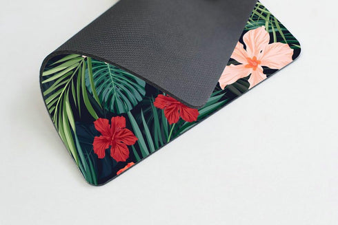 pingpi Pretty Mouse Pad Custom with Tropical Plants Flowers and Palm Trees