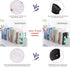 MerryNine Clear Book Ends 2pcs, Decorative Non-Slip Acrylic Bookends for Heavy Duty Books, Kids Bookshelf Organizer