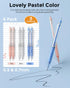 Nicpro 23PCS Pastel Mechanical Pencil 0.5 & 0.7 mm with Case, 12 Tubes HB Lead Refills, 3 Erasers for Student Writing