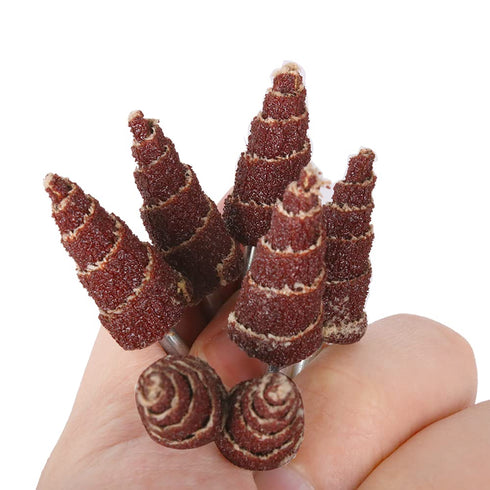 20Pcs Sanding Cone Grinding Wheel - Cone Shape Sandpaper Tapered Cartridge Roll Sanding Polishing Flap Wheel 80 Grit