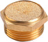 Beduan Sintered Bronze Pneumatic Exhaust Muffler, 1/8" NPT Male Air Silencer Fitting