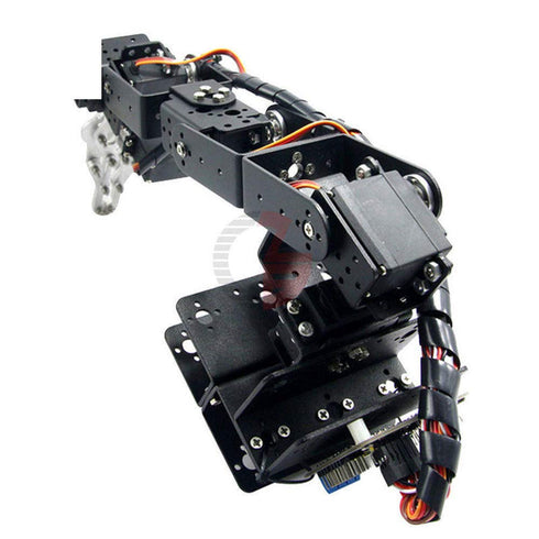 iProtool 1Set 6 Aluminium Robot DOF Arm Mechanical Robotic Arm Clamp Claw Mount Kit Without Servos For Arduino DIY