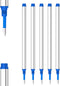 DunBong 5 Pack Spiral Refill, Replaceable Gel Ink Rollerball Refills, 0.5mm Medium Point, Blue