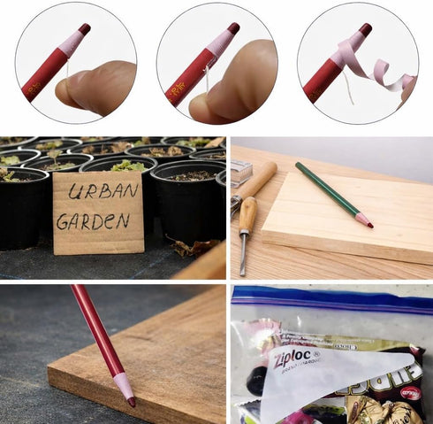 HOMSSEM 12-Pack 12p) New China Markers Grease Pencils Multi-Surface Wax Markers for Glass, Metal, Plastic