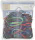Upgrade Office Supply UPG22754A Rubber Bands, Size #54 Assorted Sizes in Red, Blue, and Green, 12 Ounce Bag