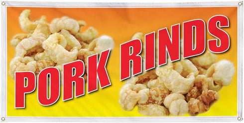 Fastasticdeals Vinyl Banner Multiple Sizes Pork Rinds Restaurant Cafe Bar A Restaurant &
