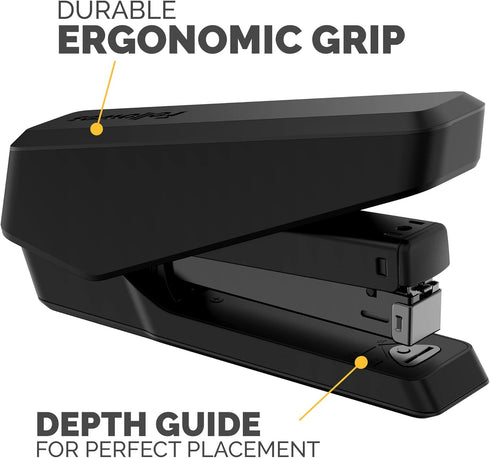 Fellowes LX850 EasyPress Office Stapler, Black, 25 Sheet Capacity, Effortless One-Touch for Home and Classroom