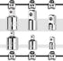 6 Piece Socket Adapter and Reducer Set, 1/4", 3/8", 1/2" Chrome Vanadium Steel Ratchet/Socket Extension/Conversion Kit for Automotive Maintenance by StrugDeas