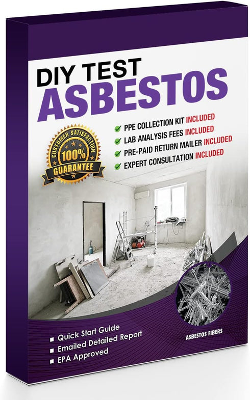DIY Test Asbestos 2 PK - Includes All Lab Fees for Testing Popcorn Ceiling, Tile, Insulation, Adhesive, Mastic, Drywall