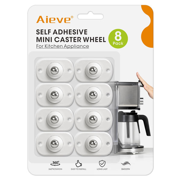 Aieve Appliance Sliders for Kitchen Appliances, 8 Pack Small Appliance Wheels for Easy Moving