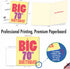 NobleWorks 70th Birthday Greeting Card, Jumbo (8.5 x 11 Inch), Fun Card for Milestone 70 Years Old Birthdays