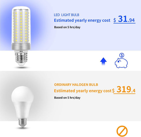 HJFF Bulb 300w Bulbs 5000 5000K 40W Bulb E26/E27 Led Light Equivalent led Lumen Cool Daylight White Waterproof led Corn