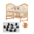 SUUJI 10 M6x10mmx12mm M6-1 PCS Metric Barrel Nuts,for Bolts Cross Dowels Slotted Nuts Baby Bed Crib Screws Hardware