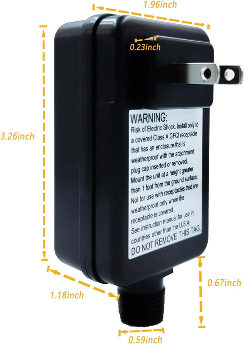 LED Power Supply for Garden Spotlight, Garden Lighting LED Adapter 12V 2A 24W, IP44