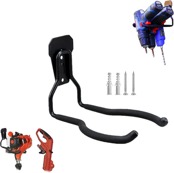 String Trimmer Hanger Bracket, Garden Lawn Trimmer Wall Mount, Heavy Duty Weed Eater Rack for Garage
