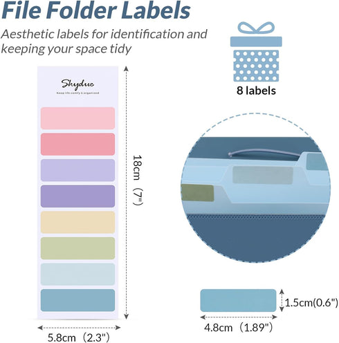 SKYDUE Document Organizer Folio, 5 Pocket Expanding File Folder, Accordion File Organizer, Portable Paper Organizer for