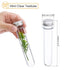 PATIKIL 150Pcs 45ml Plastic Test Tube with Screw Caps, 140x25mm Tubes for Scientific Experiments, Party Decoration,