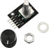 RLECS 2pcs Encoder Module Brick Sensor, Clickable Switch 360 Degree Rotary KY-040 with Knob Cap for Arduino