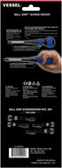 4PC. Set, 2204PBU VESSEL BALL GRIP Screwdriver Red/Blue