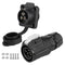 CNLINKO LP-16 IP68 Industrial Waterproof Connector Quick Plug Circular Connector M16 2-9 Pin Flange Socket (3 Pin)