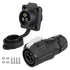 CNLINKO LP-16 IP68 Industrial Waterproof Connector Quick Plug Circular Connector M16 2-9 Pin Flange Socket (3 Pin)