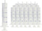 20 PCS 20 ml Plastic Syringe with Measurement, Slip Tip for Scientific Lab Injection and Refilling