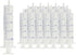 20 PCS 20 ml Plastic Syringe with Measurement, Slip Tip for Scientific Lab Injection and Refilling