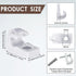 Wire Shelf Loop Clip Down Wall Clip Plastic Closet Shelves Clips Heavy Duty Shelf Bracket for Wire Shelving, Screws and Expansion Tube Not Included (White, 20 Pieces)