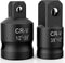 2PCS Impact Socket Adapter and Reducer Set, 1/2" to 3/8" & 3/8" to 1/2" Impact Adapter Set for Mechanic Tools