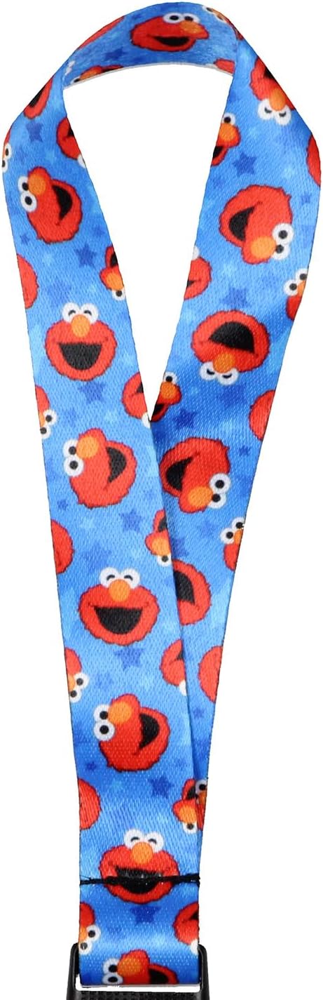 Elmo Wristlet Strap Lanyard for Keys - Sesame Street ID Badge Holder for Men and Women
