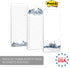 Watercolor Mountain Range Sticky Note Assortment, Set of 3 Blue Landscape Note Pads, 3" x 8" Daily Task Trackers