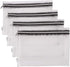 Clear Vinyl Zipper Multi-Purpose Waterproof Organizers, 4-Pack Toiletry Pouch Tool Bag