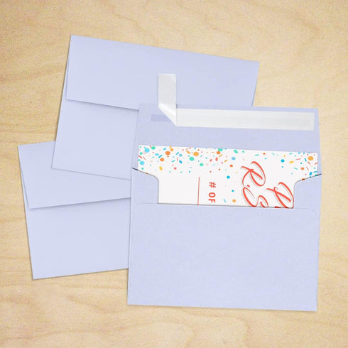 LUXPaper 4Bar A1 Invitation Envelopes | Peel & Press | 3 5/8" x 5 1/8" | Lilac | 80lb. Text | 50 Qty