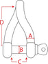 Extreme Max 3006.8216 BoatTector Stainless Steel Twist Shackle, 5/16"