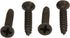 Bolt Dropper 6 X 3/4'' Black Oxide Coated Stainless Steel Flat Head Phillips Wood Screws (100 Pack)