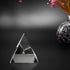 Crystal Pyramid Figurine Collectible, Transparent Glass Paperweight with Gift Box for Decoration (60mm)
