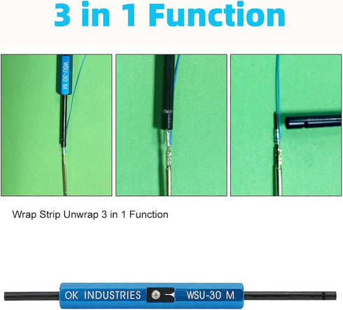 WSU-30M Metal Wire Wrap Tool, Multifunction Strip/Unwrapping Utensil for Repairing Service