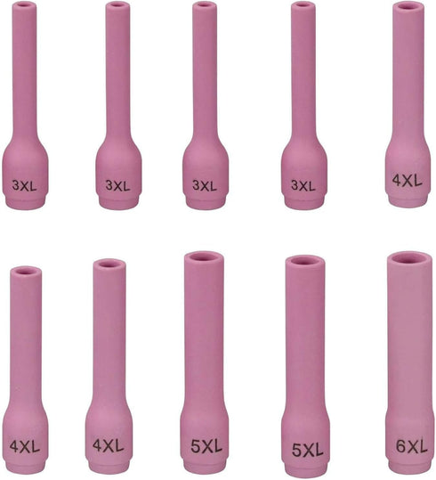 RIVERWELD Assorted Size TIG Alumina Nozzles Ceramic Cups Kit 796F74 (#3XL 3/16") 796F75 (#4XL 1/4") 796F76 (#5XL 5/16")