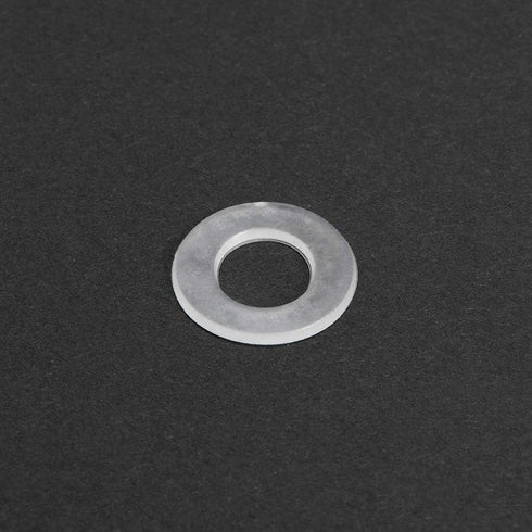 uxcell Nylon Flat Washers M8 - 16mm OD, 8mm ID, 0.9mm Thickness Sealing Gasket for Faucet Pipe, Pack of 50