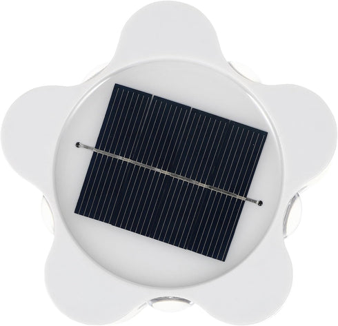 Zerodeko Solar Wall Lamp LED Plum Blossom Night Light White Shell Solar