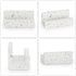 Hipiwe Terrazzo Business Card Holder for Desk, Concrete Display Stand for Women Men Office Organizer