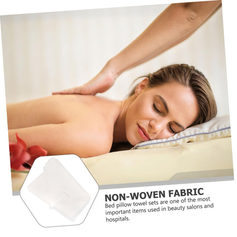 LIFKOME 500sheets Disposable Massage Face Covers Non-woven Headrest Covers for Spa Beauty Salons and Massage Tables