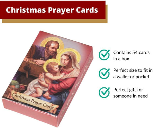 Christmas Prayers Wallet Card Assortment, 54 Cards Per Pack, Bible Scripture
