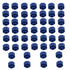 50PCS Easy Grip Syringe Tip Caps No Needle Luer Lock for Feeding Tubes Lab Supplies, Blue