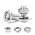 M6 x 18mm Flanged Button Head Socket Cap Screws, 20Pcs Stainless Steel Bolts, Nuts, Washers by SG TZH